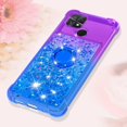 thumbnail image 6 of Slim Fit Phone Case for Xiaomi Poco C40, Bling Shiny Quicksand Effect TPU Bumper Case with Four Corners Heavy Protection Anti-Fall Cover for Xiaomi Poco C40,Purple Blue, 6 of 15