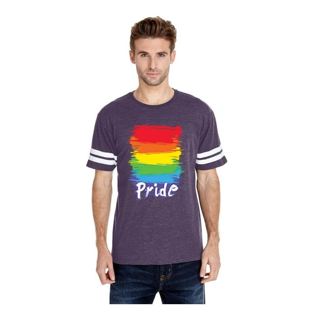 Unisex Rainbow Pride Football Fine Jersey T Shirt Walmart Com