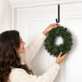 thumbnail image 4 of 12" Canadian Pine Artificial Christmas Wreath, Faux Pine Christmas Wreath, Seasonal Indoor Home Decor, 4 of 9