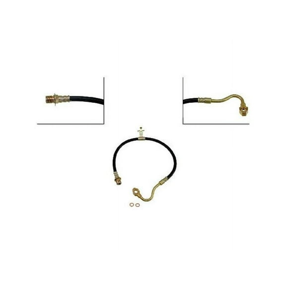 Front Right Brake Hose - Compatible with 1981 - 1986 Chevy K20 Suburban 1982 1983 1984 1985