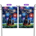 thumbnail image 2 of Happy New Year Doberman Pinscher Family Cheer Winter Midnight Firework Garden Flag 12x18in Double Sided Doberman Dog Lover Gifts Outdoor Decor - 02025, 2 of 5