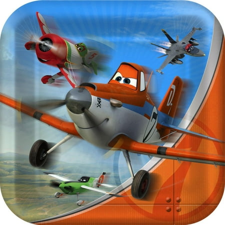 Disney Christmas Plate - Disney Planes Large Paper Plates (8ct)