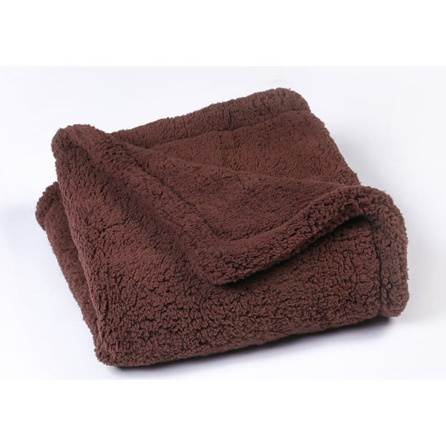 Manta de Lana para Perros, Manta Suave Lavable para Mascotas, Manta para Gatos, cojín para Cachorros, Cama para Mascotas (Color café, 80 * 60 CM) Rojo Verde