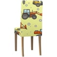 thumbnail image 4 of ZHANZZK Heavy Machines Cartoon Machinery Stretch Chair Cover Protector Seat Slipcover for Dining Room Hotel Wedding Party Set of 6, 4 of 6