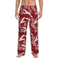 thumbnail image 2 of Lsque Christmas Holiday Pinecone Print Men's Pajama Pants, Lounge Pant - Comfortable Home Wear,Elastic Waistband, Stylish Design-X-Large, 2 of 9