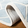 thumbnail image 6 of SAFAVIEH Chatham Elwin Geometric Wool Area Rug, Blue/Ivory, 6' x 9', 6 of 11