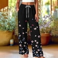 thumbnail image 3 of Guluxicc Women's Hawaiian Pants with Pockets Elastic Waist Drawstring Beach Trousers for Summer Vacation, 3 of 4