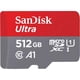 thumbnail image 1 of Tarjeta de memoria SanDisk Ultra 512GB UHS-I microSDXC con adaptador SD, 1 of 4