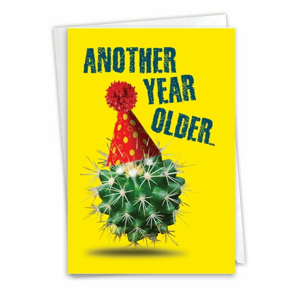 1 Funny Birthday Card with Envelope - Cactus Celebration C7192BDG