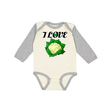 

Inktastic I Love Cauliflower Boys or Girls Long Sleeve Baby Bodysuit