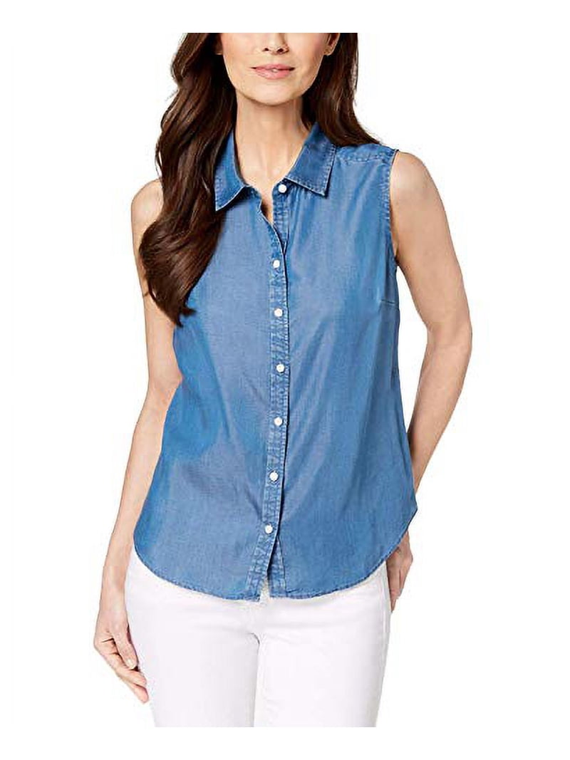 charter club shirt dress Charter Club Woven Striped Shirtdress Intrepid Blue Combo 2XL, Women's