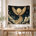 thumbnail image 5 of Celestial Phoenix with Full Moon on Starry Night Sky, Mystical Illustration for Dark Academia Fans, Mythical Bird Art Decor, Halloween Gift Tapestry Wall Hanging for Bedroom and Living Room, 5 of 7