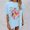 Light Blue, variant on Graphic Tees for Women T-Shirts Women's Oversized Top Loose Short Sleeve T Shirt Style for Everyday Comfort and Casual Blue XL