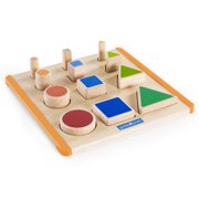Guidecraft Guidecraft Nest and Stack Shapes, Educational and Learning Toys for Kids, Matching and Sorting Set for Toddlers