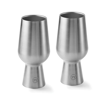 Outset 18 oz. Stainless Steel IPA Beer Glass - Set of