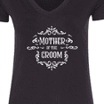 thumbnail image 4 of Inktastic Mother of the Groom in White Women's V-Neck T-Shirt, 4 of 5