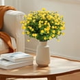 thumbnail image 5 of 6 Bundles Outdoor Artificial Fake Flowers UV Resistant No Fade Boxwood Faux Plastic Plants for Garden Patio Porch Window Box,Home Wedding Farmhouse Outdoor Decorations for Patio,2026, 5 of 6