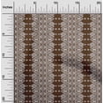 thumbnail image 1 of oneOone Polyester Lycra Brown Fabric Geometric Ethnic Sewing Craft Projects Fabric Prints By Yard 56 Inch Wide, 1 of 4
