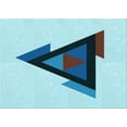 thumbnail image 1 of Ahgly Company Machine Washable Indoor Rectangle Transitional Glacial Blue Ice Blue Area Rugs, 7' x 10', 1 of 7