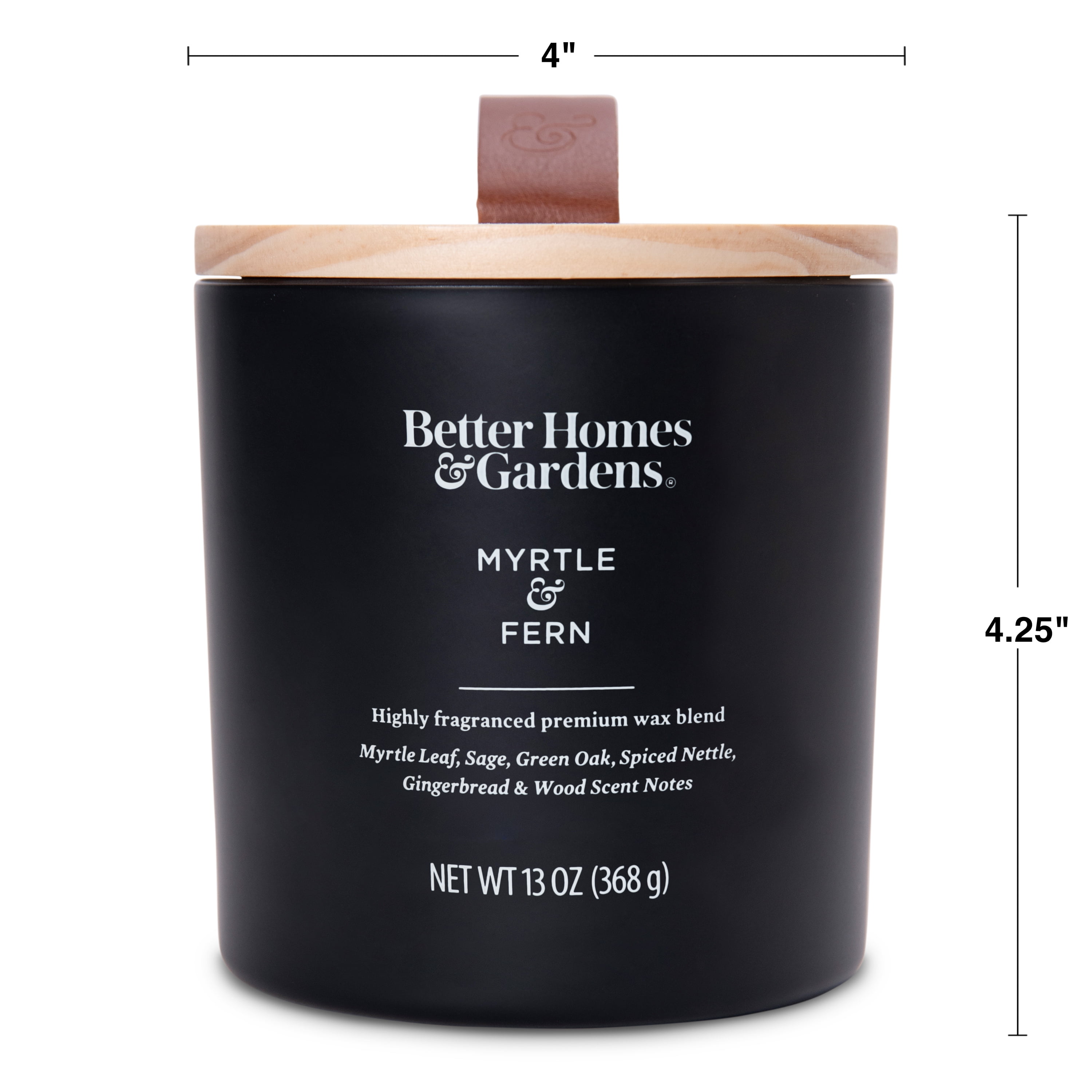 Better Homes & Gardens 13oz Myrtle and Fern Scented Wooden Wick Jar Candle  (图5)