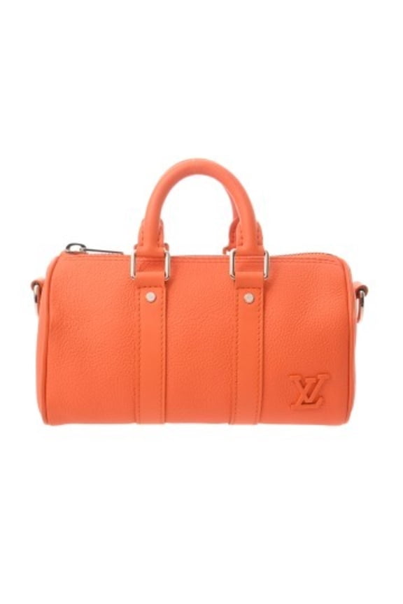 Pre-Owned LOUIS VUITTON LV Aerogram Keepall XS Orange M81004 Women's Leather Handbag AB Rank...
