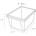 thumbnail image 3 of 4 Gallon (15L) Recycle Bin (Case of 6), 3 of 4