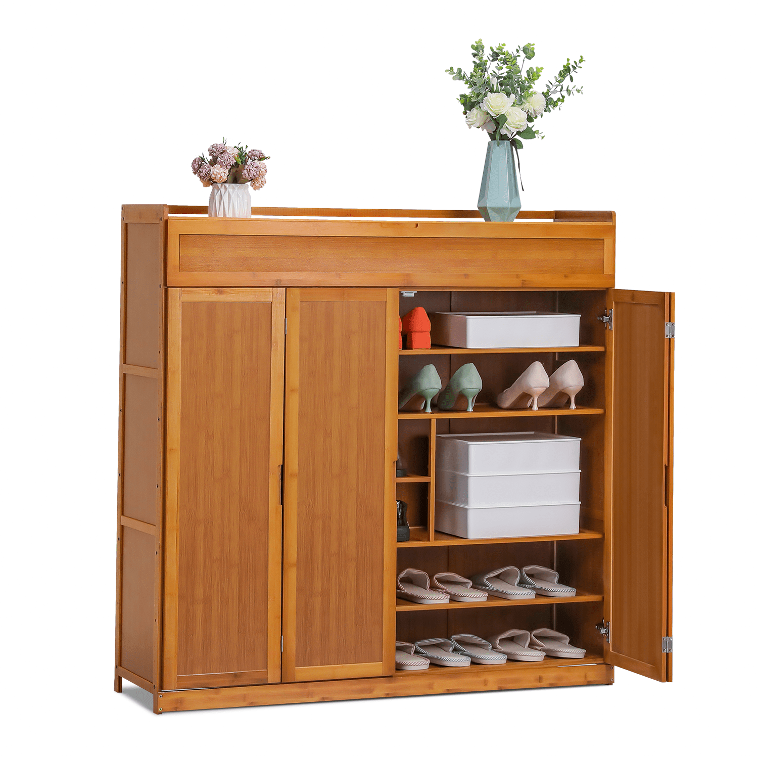 Office Wood Cabinet Kitchen Pantry Cupboard Storage Shoes Organizer Laundry 