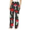 thumbnail image 3 of Uemuo Red Mushrooms Pattern Women's Wide Leg Palazzo Lounge Pants with Pockets Light Weight Loose Comfy Casual Pajama Pants-XX-Large, 3 of 9