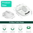thumbnail image 5 of Moclever 51oz Electric Sitz Bath, Postpartum Care Basin for Toilet Seat with Dual Nozzles 3-Level Water Flow Water Temperature Display for Women Men, 5 of 12