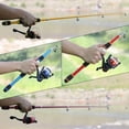 thumbnail image 3 of Fishing Pole Set Full Kits With Telescopic Fishing Rod And Spinning Reel Baits Hooks Travel Pole Set, 3 of 6