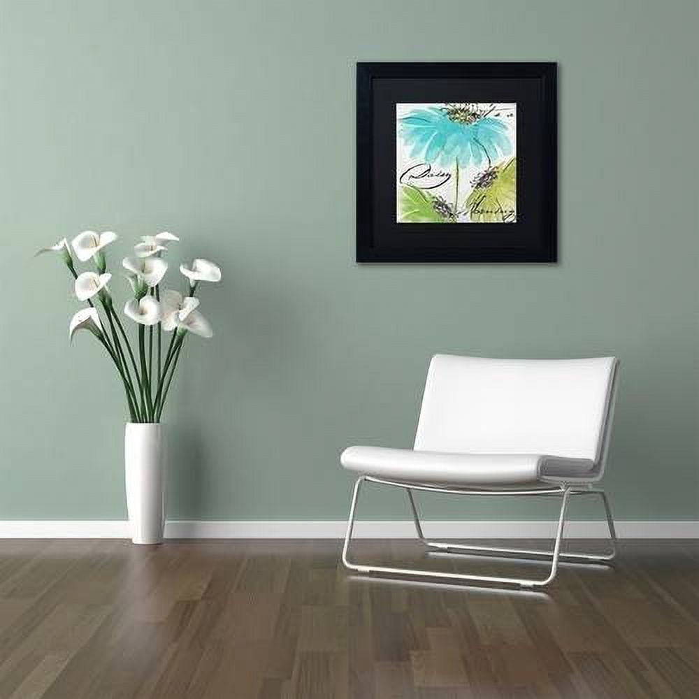 Trademark Fine Art "Daisy Morning II" Canvas Art by Color Bakery Black Matte, Black Frame
