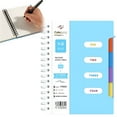 thumbnail image 3 of CCOCC 4 Subject Notebook College Ruled,Spiral Notebook 10x7inch with Removable Divider Tabs,Small Lined Spiral Notebook for Women,Light Blue, 3 of 7