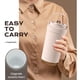 thumbnail image 5 of Taza de café térmica con revestimiento de cerámica, pajita y asa | Taza doble de 500 ml para bebidas frías y calientes | Vaso de viaje portátil para hombres, mujeres y estudiantes, 5 of 6