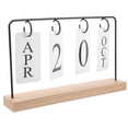 thumbnail image 4 of OULII 1Set Perpetual Calendar in Black for Desktop Decoration and Giving, 4 of 8