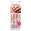 KISS imPress Gel Nails Ultra-Shine, Pink, Harlem Shake, 30 Ct