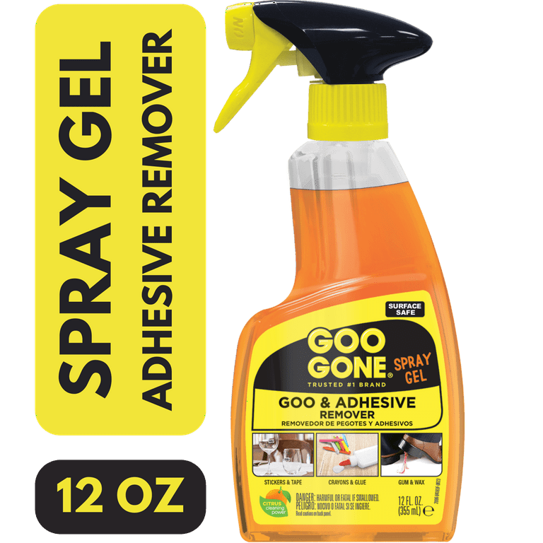 6 pack) Goo Gone Sticky Adhesive Remover, Spray Gel, Orange Citrus