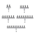 thumbnail image 3 of Colector divisor de línea aérea de 2/4/6/8/10 vías para bomba hidropónica Control de flujo de aire Z, 3 of 5