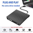thumbnail image 4 of Xglysmyc USB3.0 External 3D Blu Ray DVD Drive,Super Slim Portable Blu Ray CD DVD Drive Burner Player CD/DVD+/-RW Writer Reader Compatible with Laptop Desktop Mac OS,Windows XP/7/8/10(Black), 4 of 4
