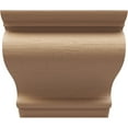 thumbnail image 2 of 6"W x 6"D x 6"H Wide Scroll Rough Cedar Woodgrain TimberThane Corbel, Primed Tan, 2 of 6