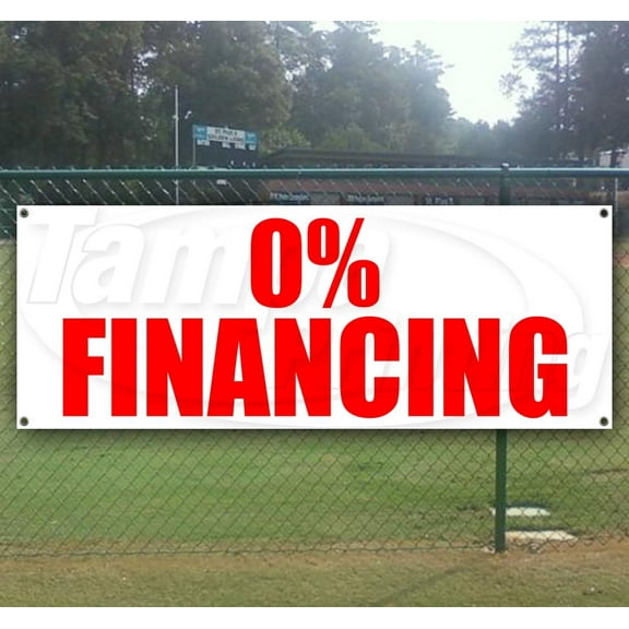 0% Financing 13 oz Vinyl Banner With Metal Grommets