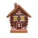 thumbnail image 2 of Casita de Jengibre Navideña de Resina con Luz Led | Techo Artesanal En Forma de Bastón de Caramelo | Material de Resina Seguro | Decoración Navideña Versátil para Mesa | Funciona con Pilas o Usb, 2 of 7