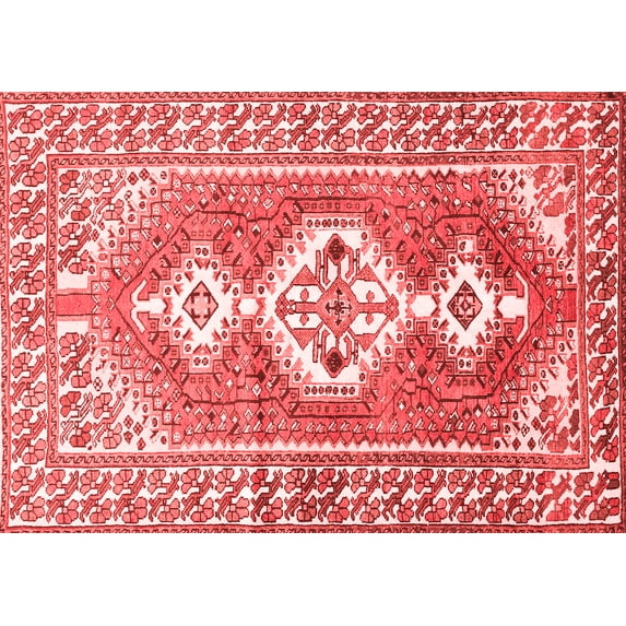 Ahgly Company Indoor Rectangle Persian Red Traditional Area Rugs, 5' x 8'