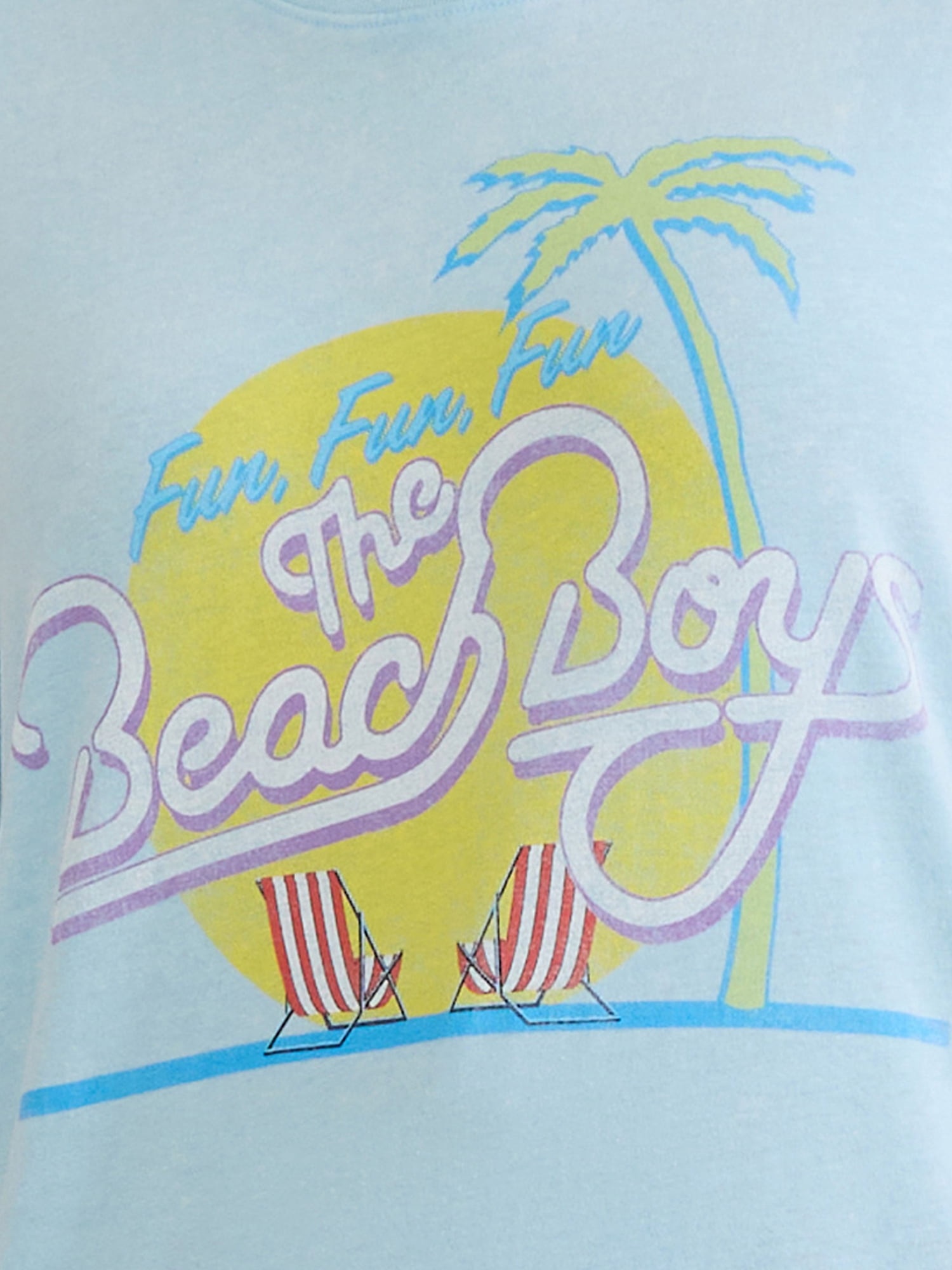 Time and Tru Women's Beach Boys Graphic Tee, Sizes XS-XXXL