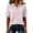 Pink&10#0605A, variant on Garbnen Striped Polo Shirt Women Raglan Collared Henley Women Short Sleeve Shirts Color Block Casual Fashion Office Golf Shirts Women Khaki S