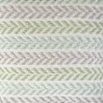 thumbnail image 6 of LR Home Ox Bay Green/Blue Chevron All-Natural Cotton Square 2 Piece Pillow Cover Set, 6 of 7