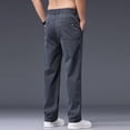 thumbnail image 5 of Kureaily Casual Pants Lightweight Breathable Stretch Straight Leg Trousers For Business Travel Comfortable Elastic Mens Casual Joggers Pants,36/(Gray), 5 of 5
