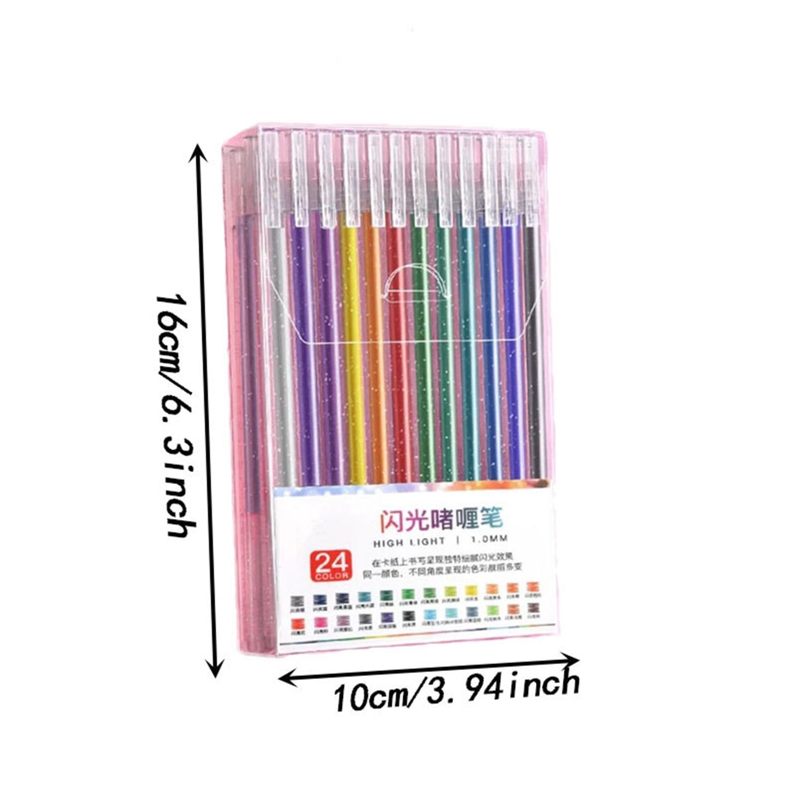 Iuhan Glitter Gel Pens 2026 Colors, Sparkling Glitter Art Gel Pens for Coloring Books, Fast Drying Gel Ink Pens for Drawing, Journaling, Note Taking, Study Office Art Supplies