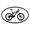 White, variant on CafePress - Mountain Bike Biking Oval Car Sticker - Sticker (Oval)