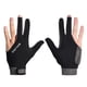 thumbnail image 2 of 1pc Guante de billar de tres dedos Guante de mano izquierda elástico antideslizante de silicona - Talla M (Negro), 2 of 3