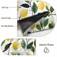 thumbnail image 6 of Summer Lemon Round Area Rug 5 FT, Non Slip Bedroom Rugs, Yellow Fruits Pastoral Green Botanical Washable Soft Circular Carpet Non-Shedding Floor Mat for Kitchen Dining Room Foyer Balcony Dorm, 6 of 8